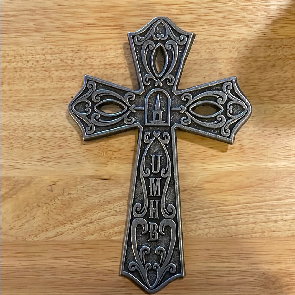 Decorative Silver Cross Wall Art